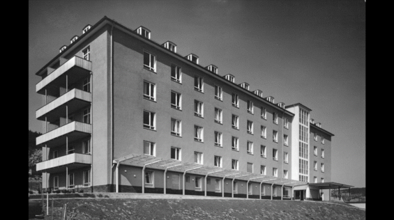 Der Neubau des Diakonie-Krankenhaus in den 1960er Jahren